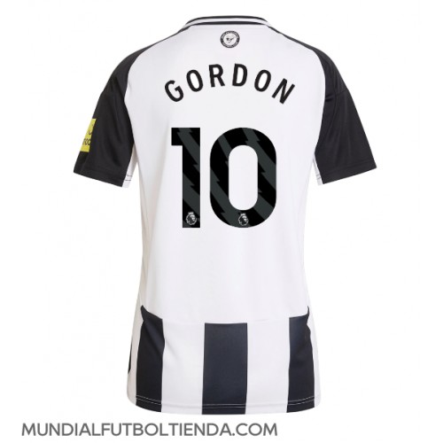 Camiseta Newcastle United Anthony Gordon #10 Primera Equipación Replica 2024-25 para mujer mangas cortas
